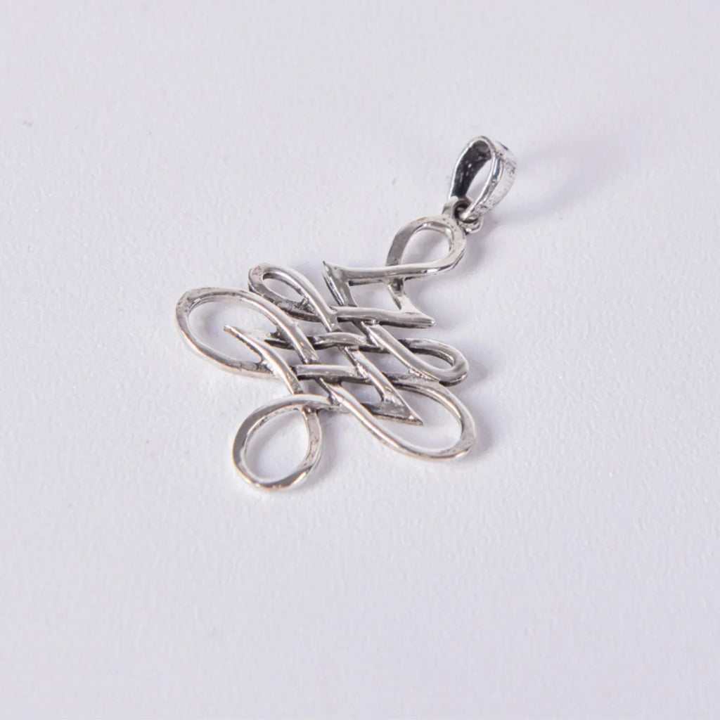 Amuleto nudo celta sin fin plata 925 colgante, Aura Plena