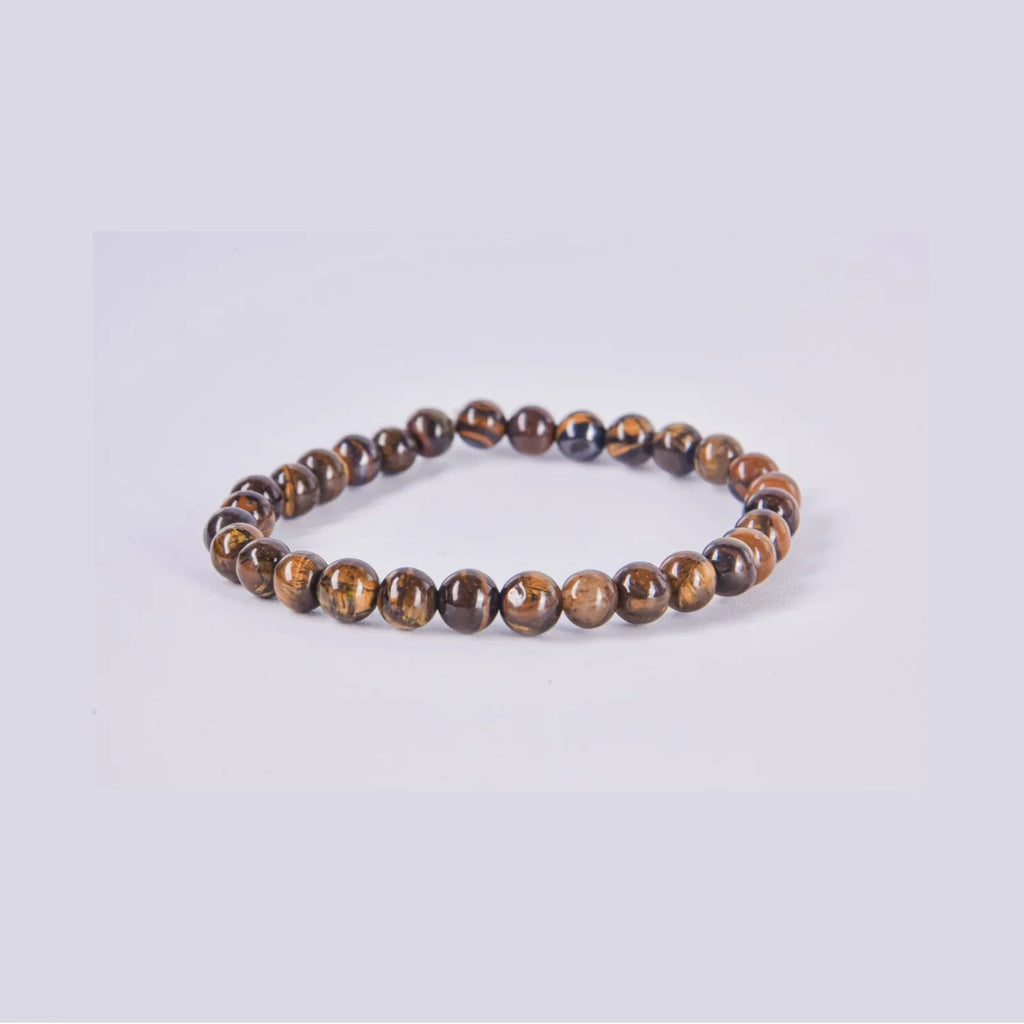 Pulsera Elástica de Ojo de Tigre natural