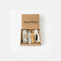 Kit Ritual Escudo Áurico | Salvia, Palo Santo, Selenita y Turmalina Negra