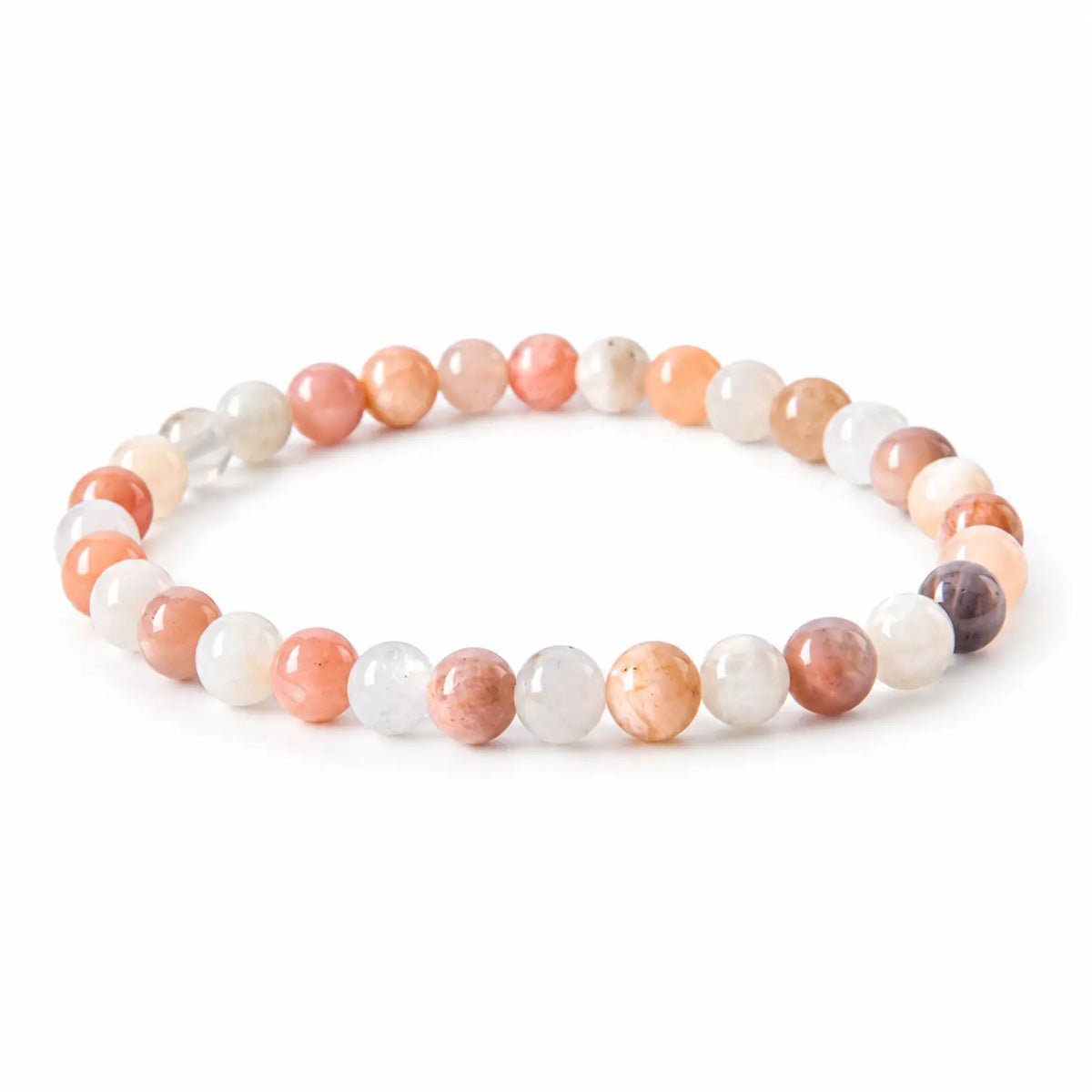Pulsera Piedra Luna Adularia Natural: Intuición y Nuevos Comienzos (4, 6, 8mm)