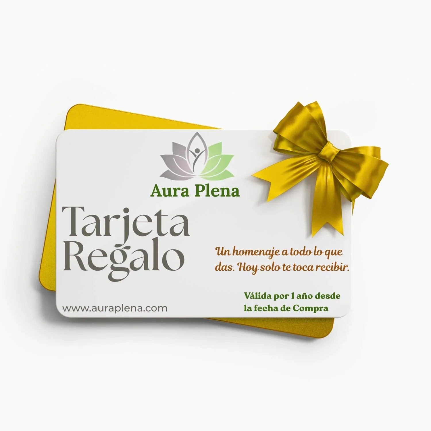 Tarjeta regalo digital Aura Plena 200€ para minerales, joyería, bienestar y masajes en Madrid.